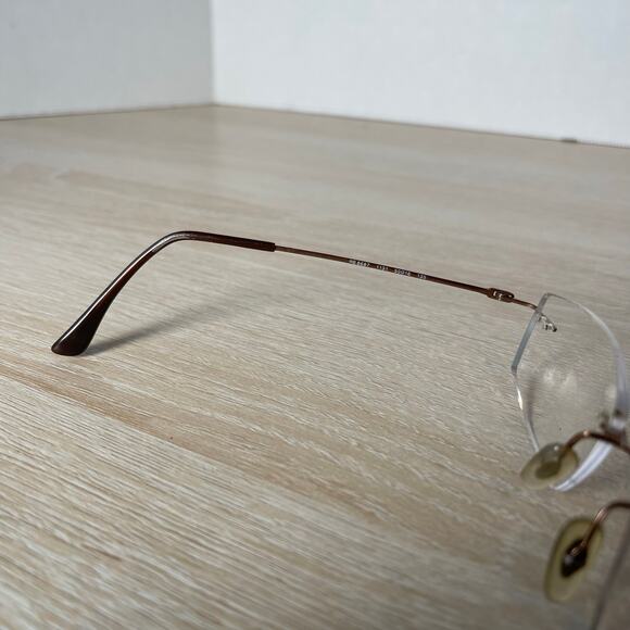 Ray-Ban RB8687 1131 LightRay Eyeglasses Rimless Brown 50-16-135 Frames Only - Picture 4 of 8